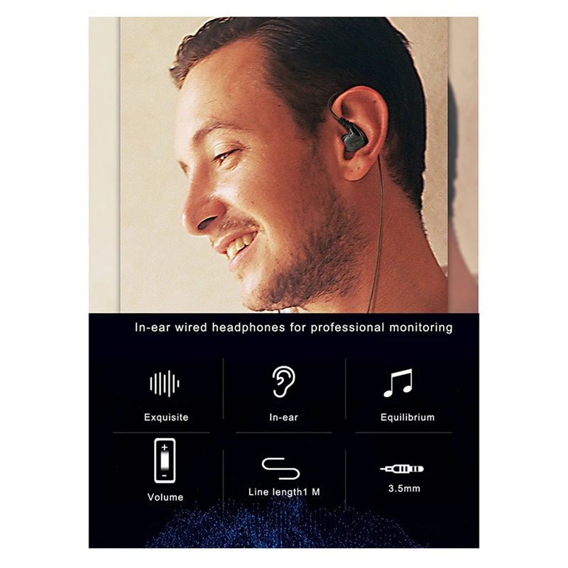 

Headphone monitoring system UHF Wireless In-Ear Monitor System Professional Digital Sound Stage Broadcast Sound