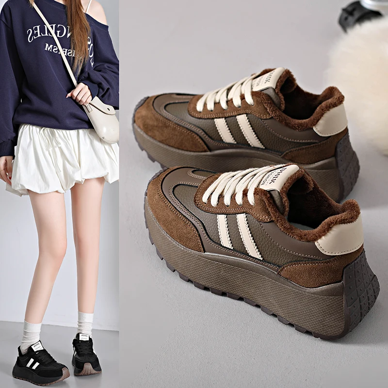 أحذية الثلوج الشتوية النسائية أحذية سميكة القاع زيادة الرياضة القدم الخريف نمط جديد إيفا نعل المطاط حذاء رياضة النساء #1