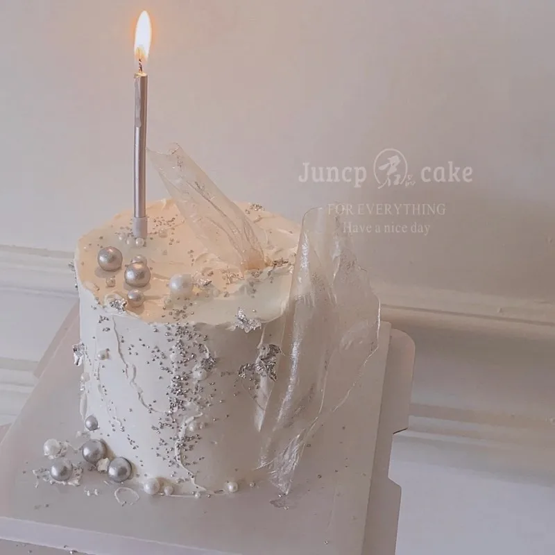 Creative Decoration Straight Party Atmosphere Candle Tapered Elegant Gold Cake Candles Suitable For Birthday Party Wedding