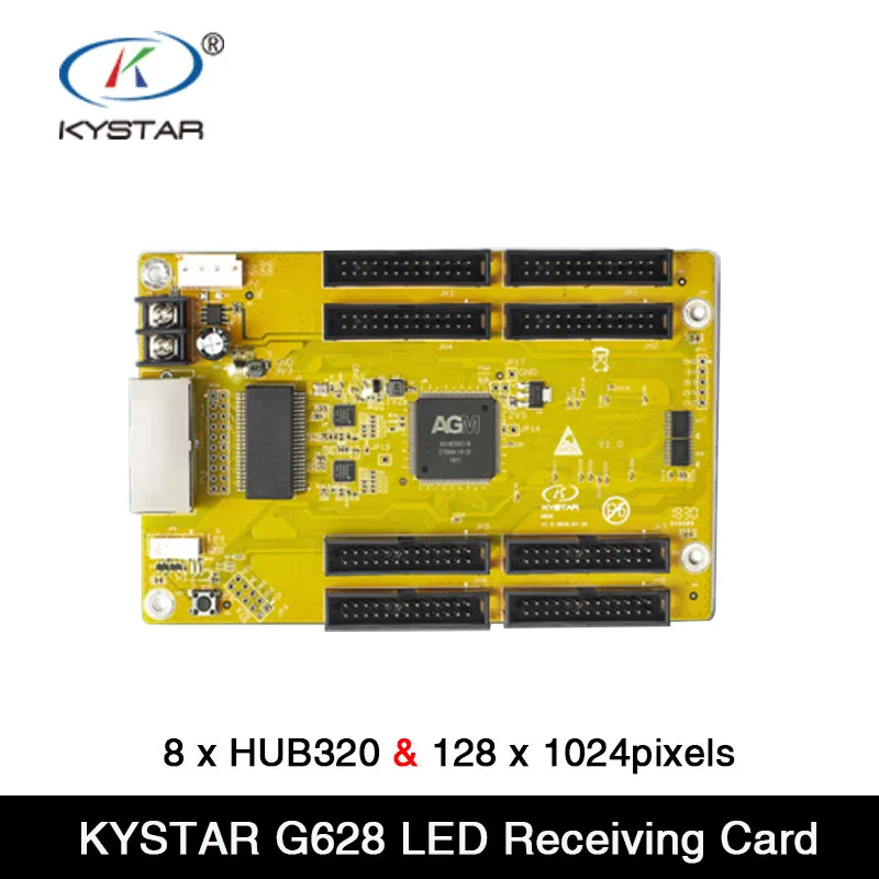 KYSTAR G628 Full Color Receiver Card Control Range 128 x 1024 Pixels , 8 x HUB320 for LED module Work with Sending Card