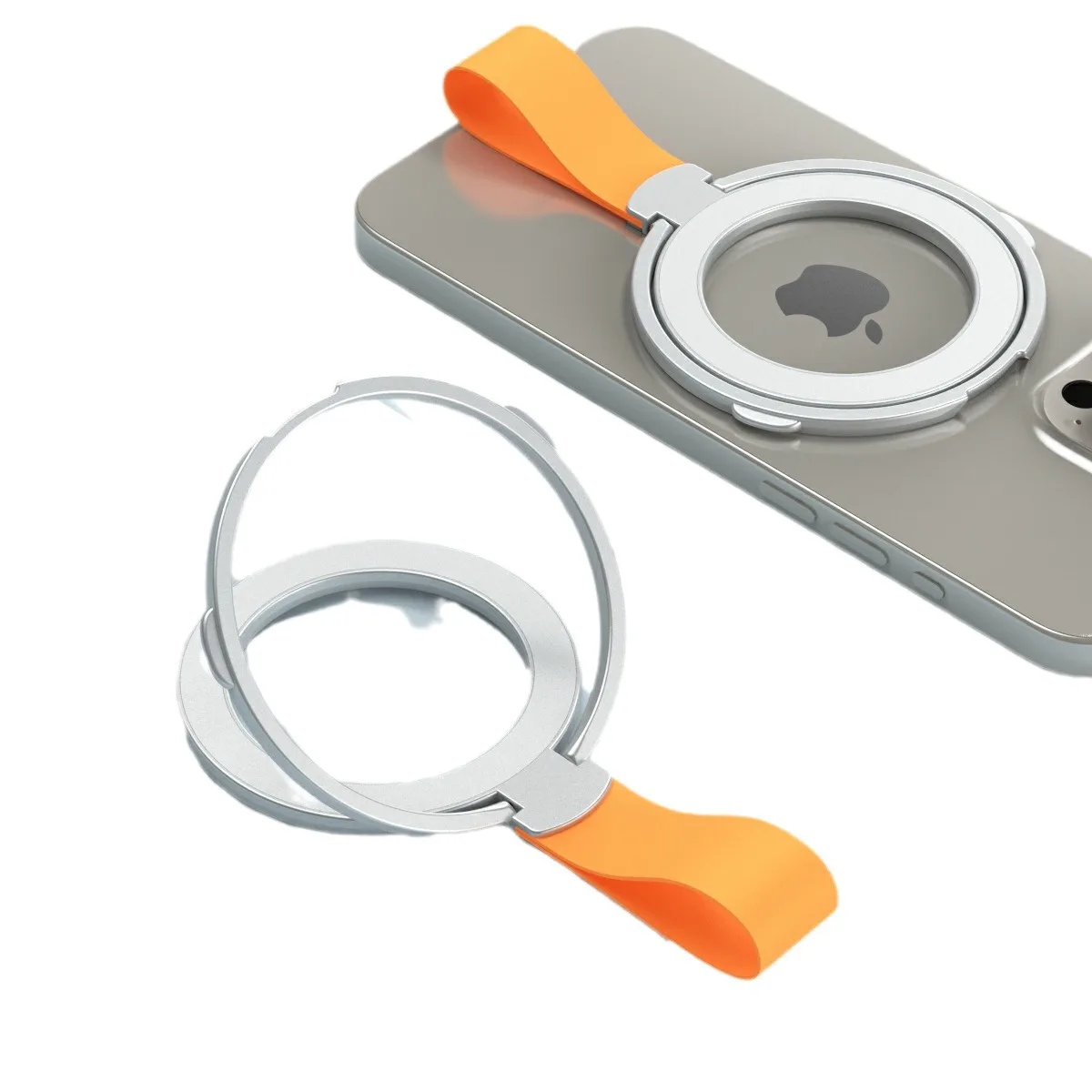 ที่วางโทรศัพท์มือถือแบบวงแหวน ที่จับนิ้ว หมุนได้ 360 องศา ขาตั้ง อลูมิเนียมอัลลอย สำหรับ Magsafe iPhone 16 15 14 13 12 Pro Max