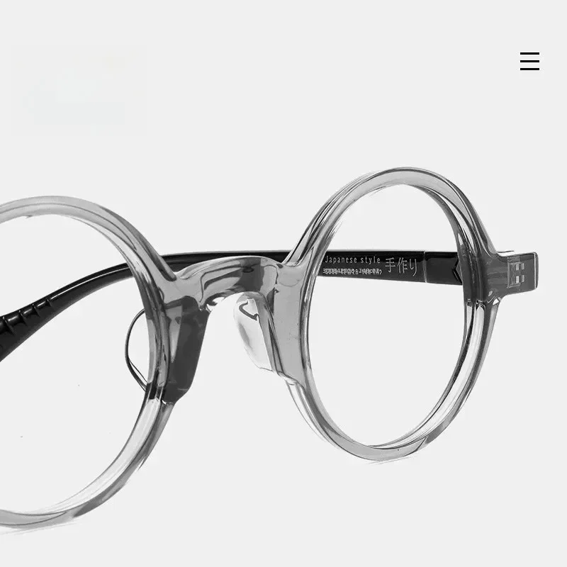 

TR90 Ultralight Retro Round Eyeglasses Frame for Men Women, Fashion Optical Prescription Eyewear