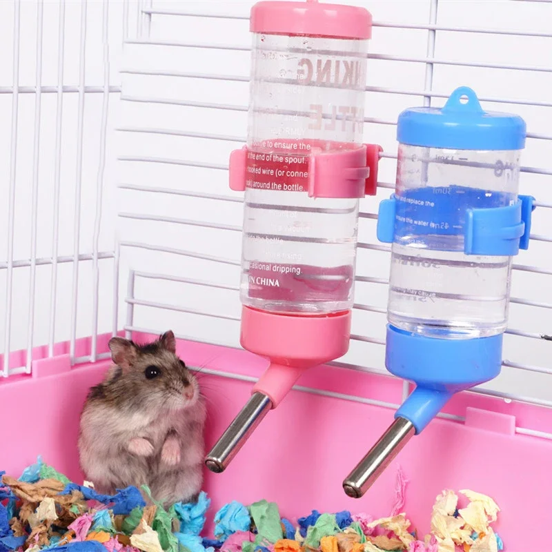 

Plastic Hamster Drinker Water Bottle Dispenser Feeder Hanging Guinea Pig Squirrel Rabbit Drinking Bottle Pet Drinking Fountain