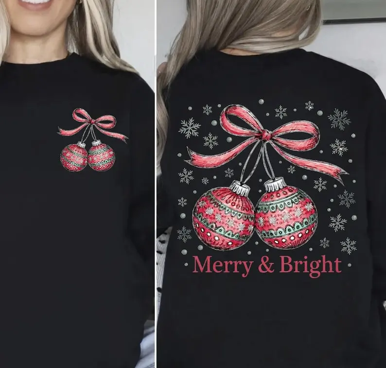 

Кокетка Вишня Рождественские лампочки в форме банта Holly Jolly Girly Уникальный простой стиль Осень и зима с длинным рукавом для женщин