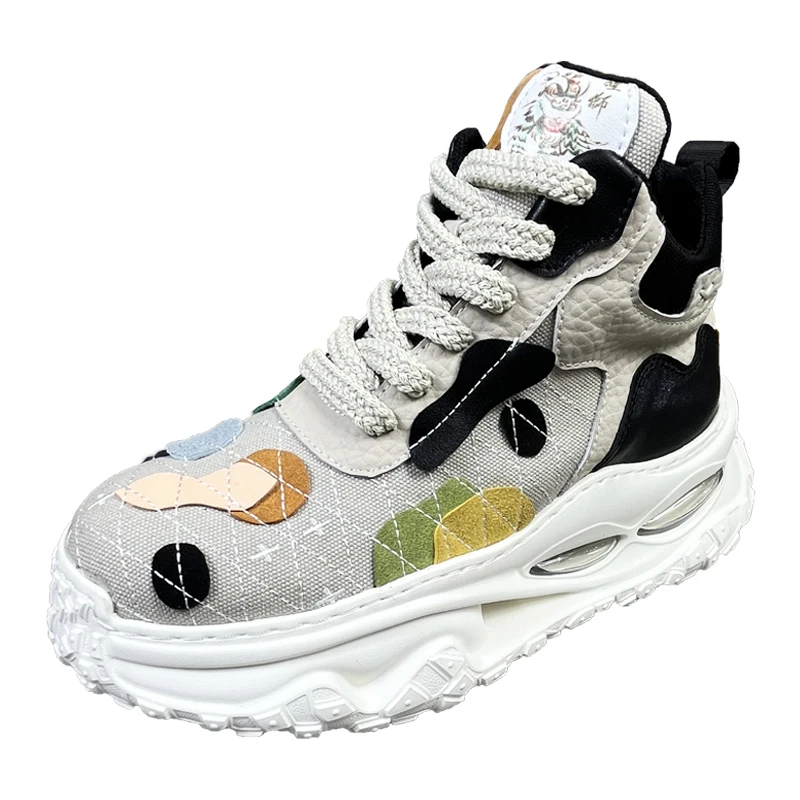 أحذية كاجوال عصرية مطرزة على الطراز الصيني للرجال، أحذية جري عصرية متعددة الاستخدامات، أحذية رياضية عالية الجودة ممتصة للصدمات، أحذية تزلج بانك للرجال #6