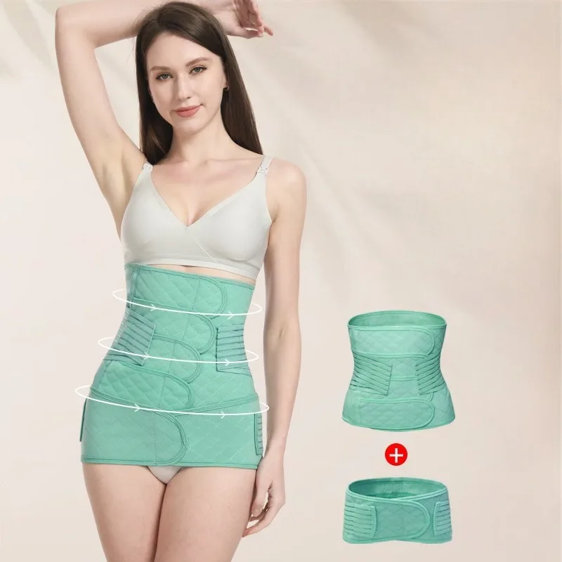 

Комплект из 2-х дышащих тонких послеродовых бандажей на 4 панели для восстановления после кесарева сечения и естественных родов