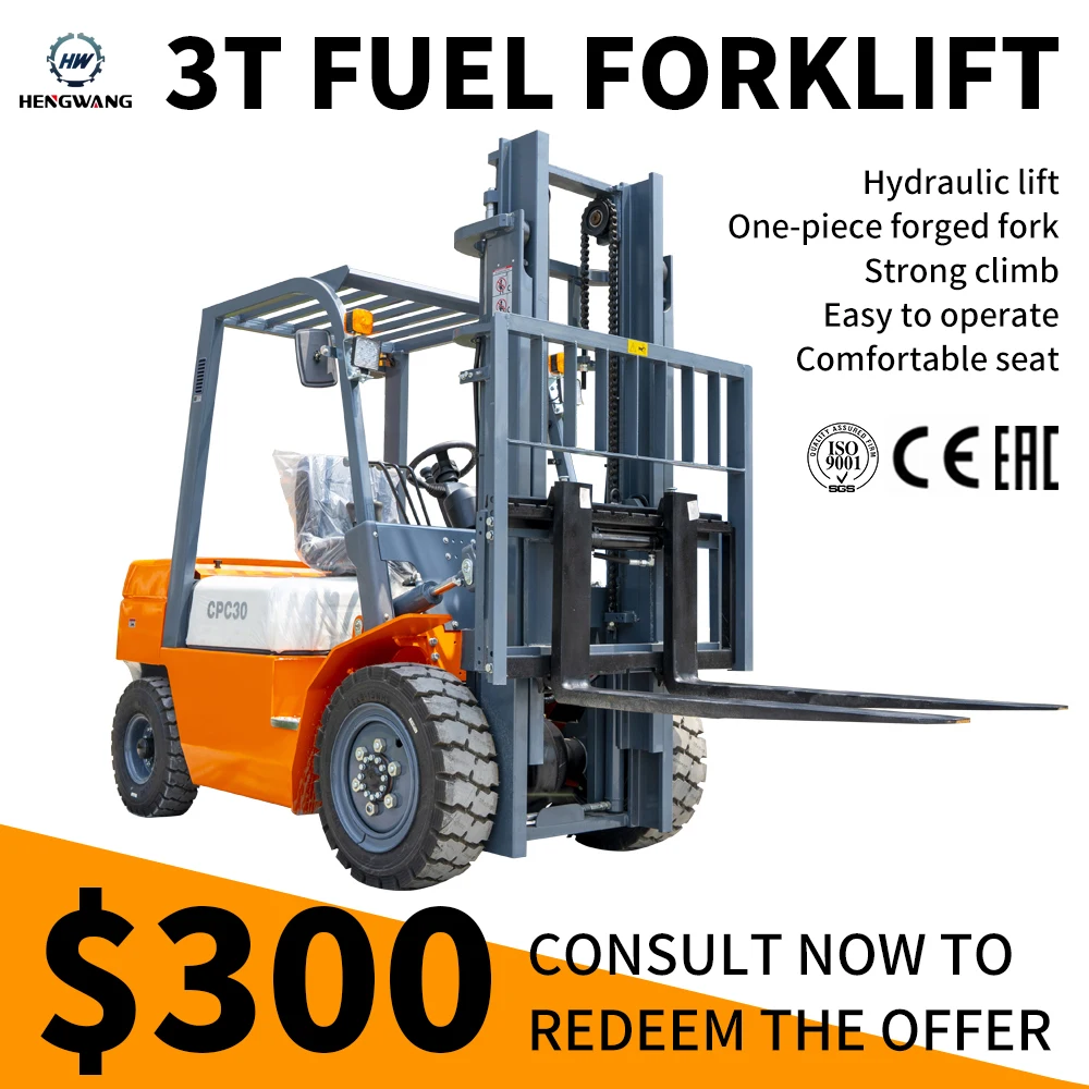 

Diesel Forklift 3T Diesel Forklift Diesel Engine 1.22m Fork Construction Machinery Euro5 Hydraulic Power Support Customization