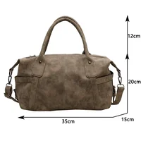 Retro Design PU Leather Shoulder Bags for Women 2024 Korean Fashion High Capacity Armpit Bag Female Crossbody Bag Tote Handbags - Image 6