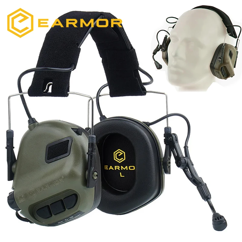 

EARMOR M32 MOD4 Tactical Headset Hunting Shooting Earmuffs with Microphone for Communication Sound Amplification Headset