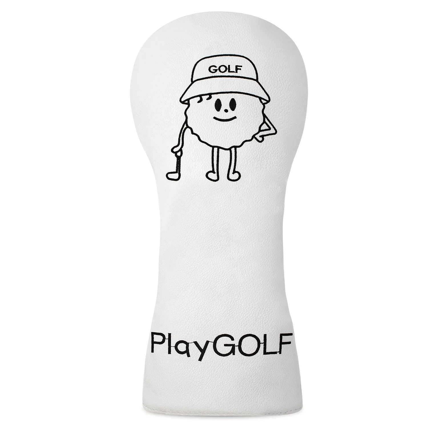 The Ordinary Person Playing Golf Design Style Golf Club Covers for 1pc/3pcs Driver, Fairway, Hybrids -Head Covers for Golf Clubs