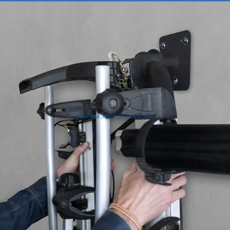 P9FD Heavy Duty Aluminum Wall Mounted Bike Hanger For Secure Space Saving Storage