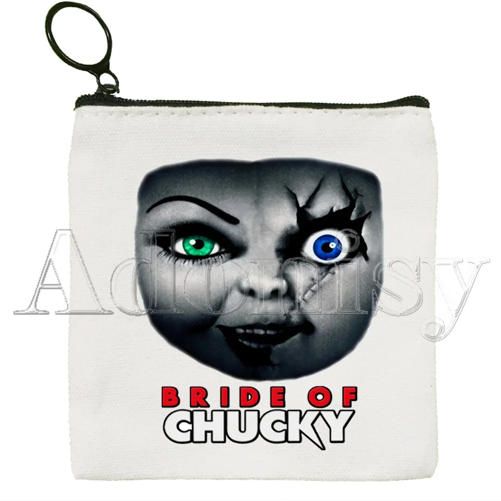 Chucky Canvas Portemonnee Munt Portemonnee Collectie Canvas Tas Kleine Portemonnee Rits Sleutelzak Hand Cadeau