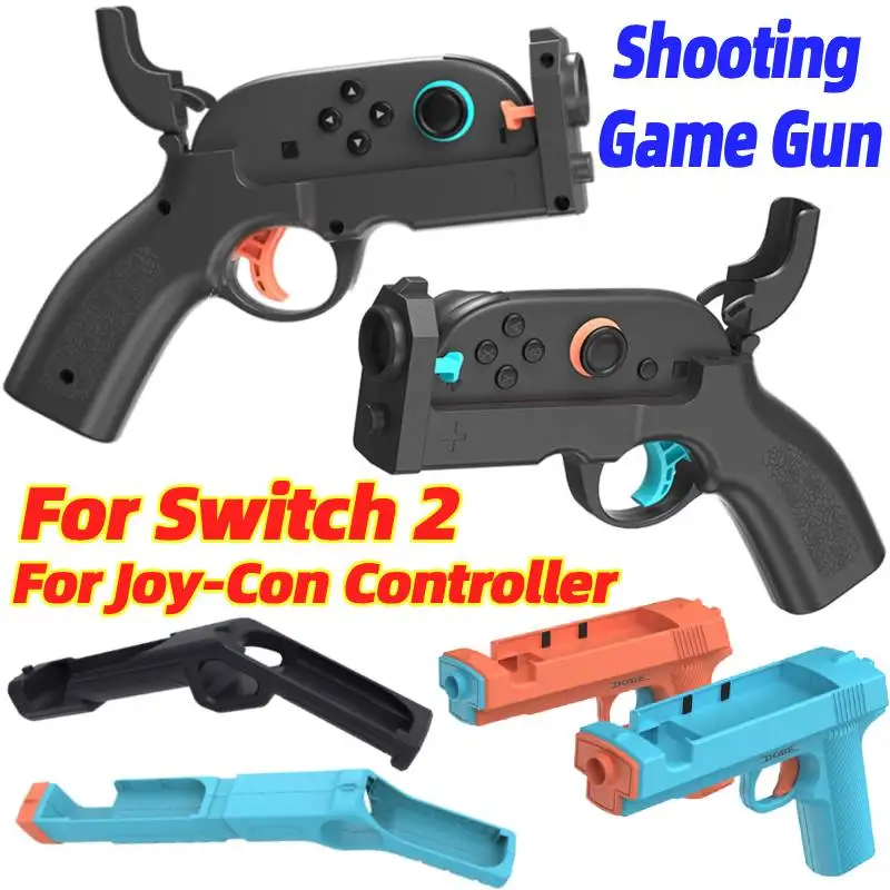 Game Gun Shape Handgrip Shooting Gunstock Grip Small Hand Grip Motion Controller for Nintendo Switch2 for Joy-Con Controller
