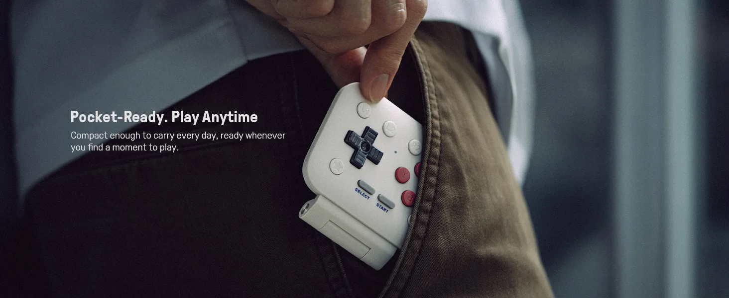 8BitDo FlipPad Flip-Style Mobile Game Controller, Spielzubehör USB-C Gaming Gamepad für iPhone Android Vertikal Mobile – Detail 8