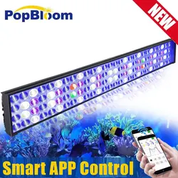 NEW PopBloom-Aquarium LED Lighting, Marine Aquarium Lamp Full Spectrum for 80-100cm 36