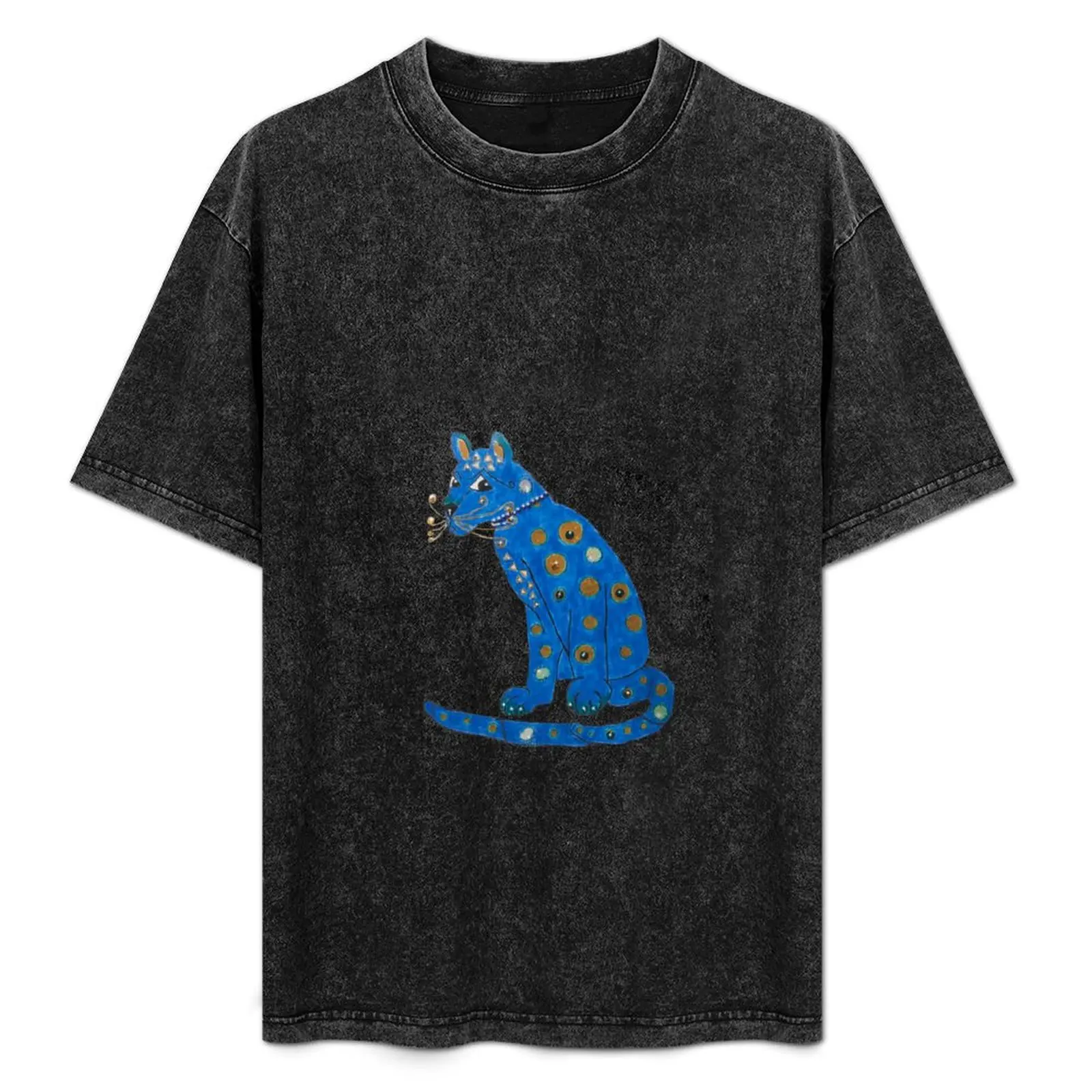

blue cat T-Shirt anime t shirts boys animal print blue lock Personalized t-shirt mens vintage t shirts