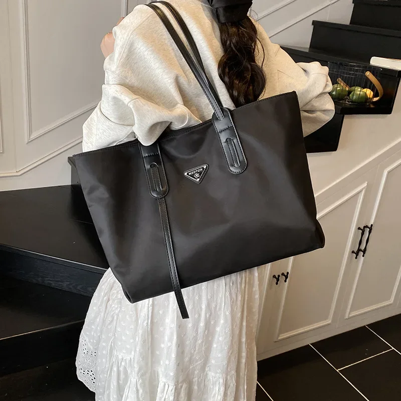 

2025 New Women's Premium Oxford Cloth Tote Bag - Large Capacity Multi-functional for School & Commute