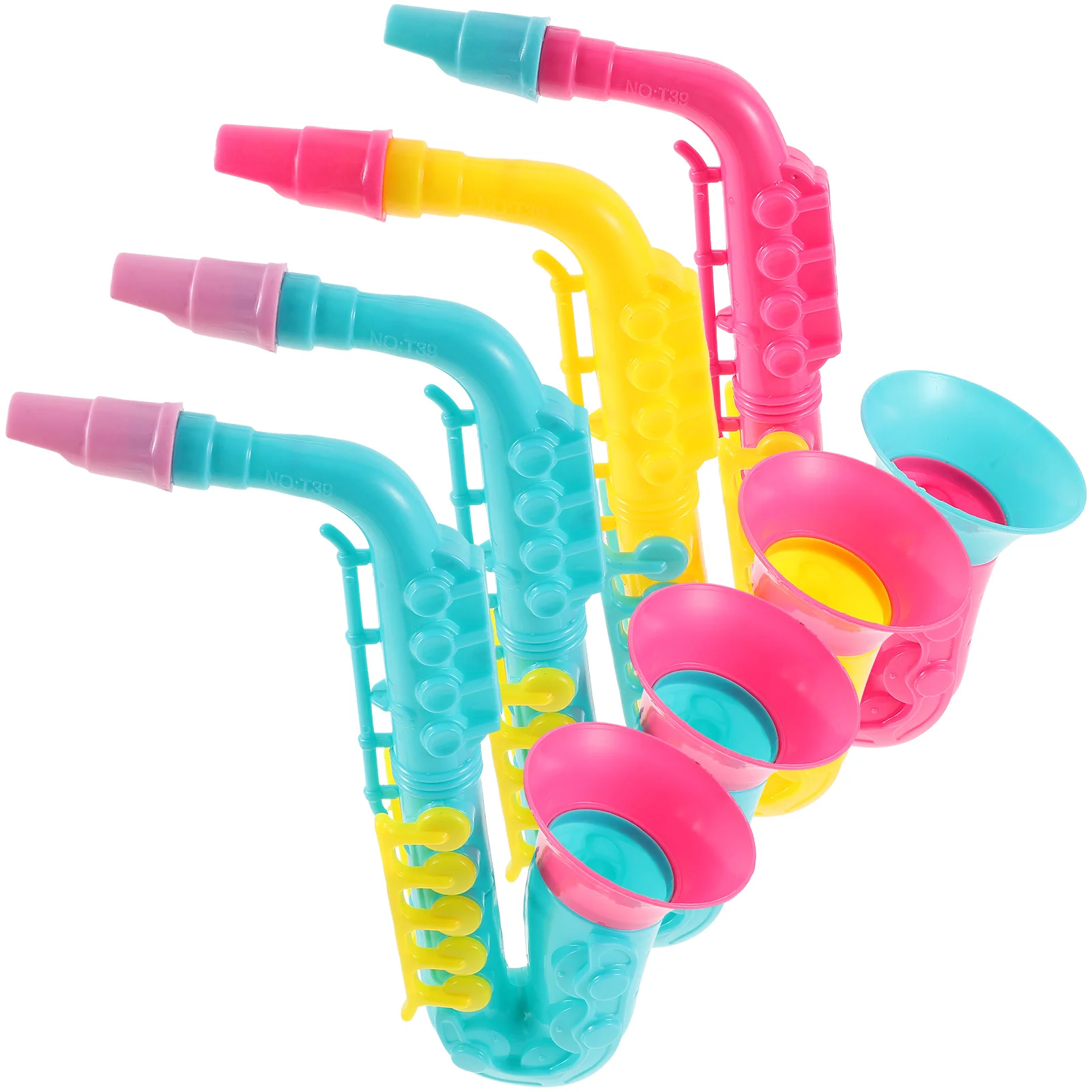 Toy Saxophone 4Pcs Saxophone Clarinet Trumpet Toy Saxaboom Instruments Party Noise Maker Kids Instruments Music Early