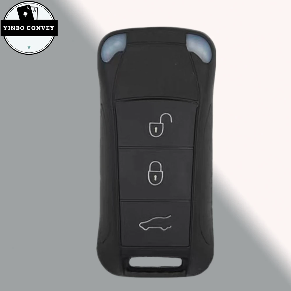 

YINBO - 1 шт. Корпус выкидного ключа-брелока с 3 кнопками для Porsche Cayenne (2003+), с необработанным лезвием HU66