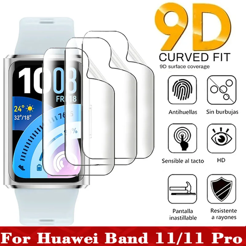 1-3PCS TPU Hydrogel Film für Huawei Band 11 Displayschutzfolien Weiche Uhrenfolie für Huawei Band 11 Pro Schutzfolie Zubehör