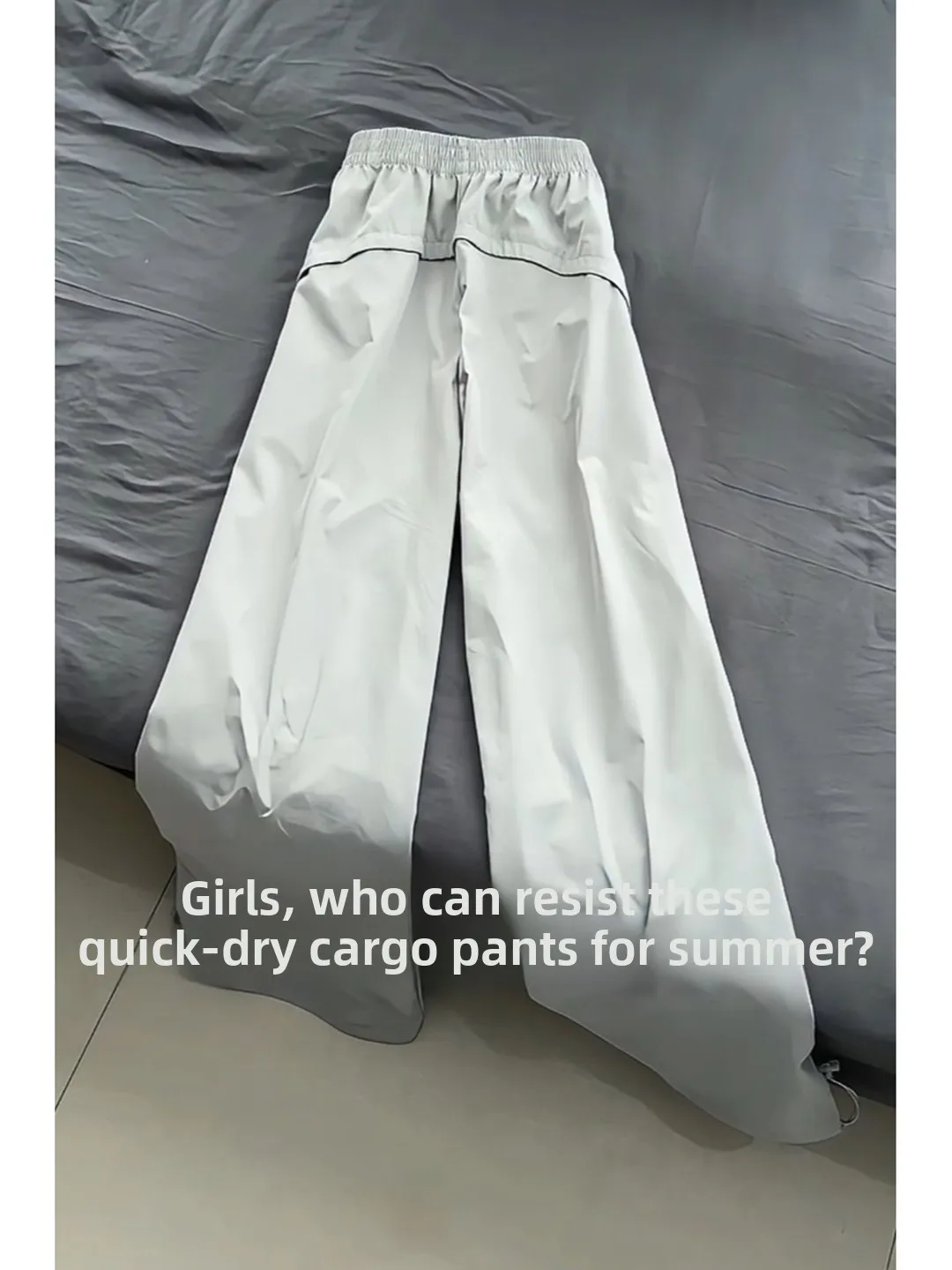 

Американские тонкие брюки Qui Dry, мужские летние брюки из ледяного шелка, прямые брюки с широкими штанинами, повседневные брюки Dra Lazy Loose Feelings