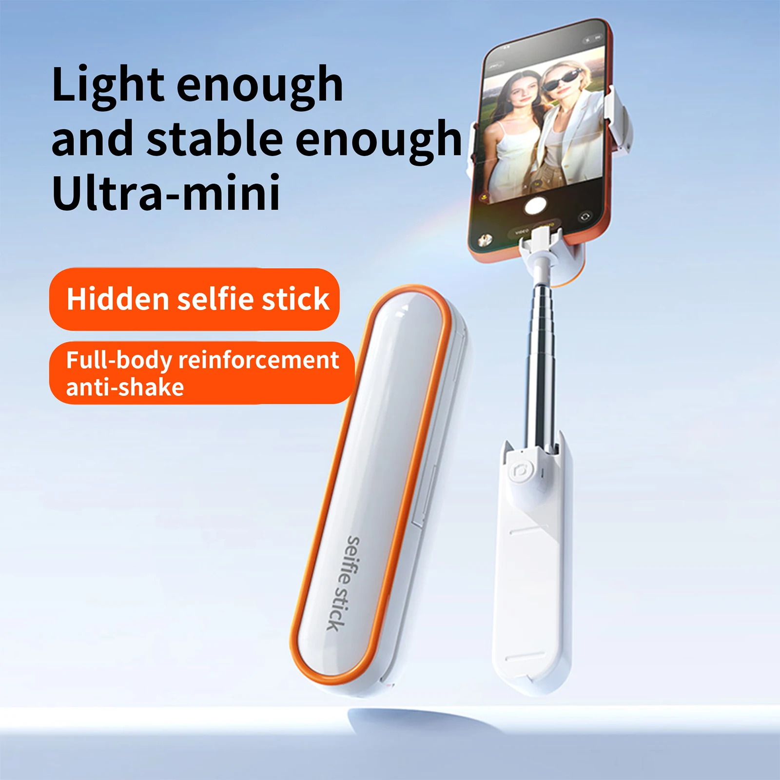 Lightweight Selfie Stick Tripod Bluetooth-compatible Shutter 67cm Extendable for for for for for iPhone Android Vlog