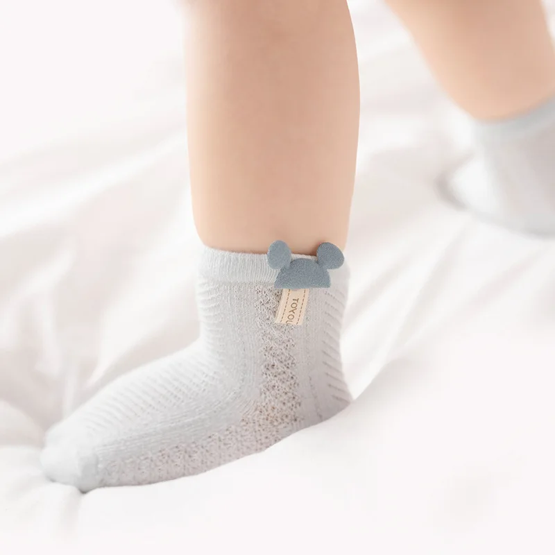 Chaussettes Minces Respirantes en Maille pour Bébé de 0 à 2 Ans, Accessoires de Vêtements de Princesse pour Nouveau-né Garçon et Fille