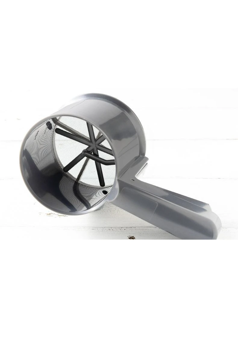

Flour sifter, baking tools, hand-held cup type household semi-automatic stainless steel filter