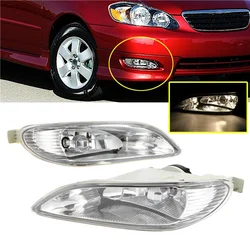 1 Pair Car Bumper Front Lamps Fog Lights With Clear Or Yellow Lens For Toyota Camry 2002-2004 Corolla 2005-2008 Solara 2002-2003