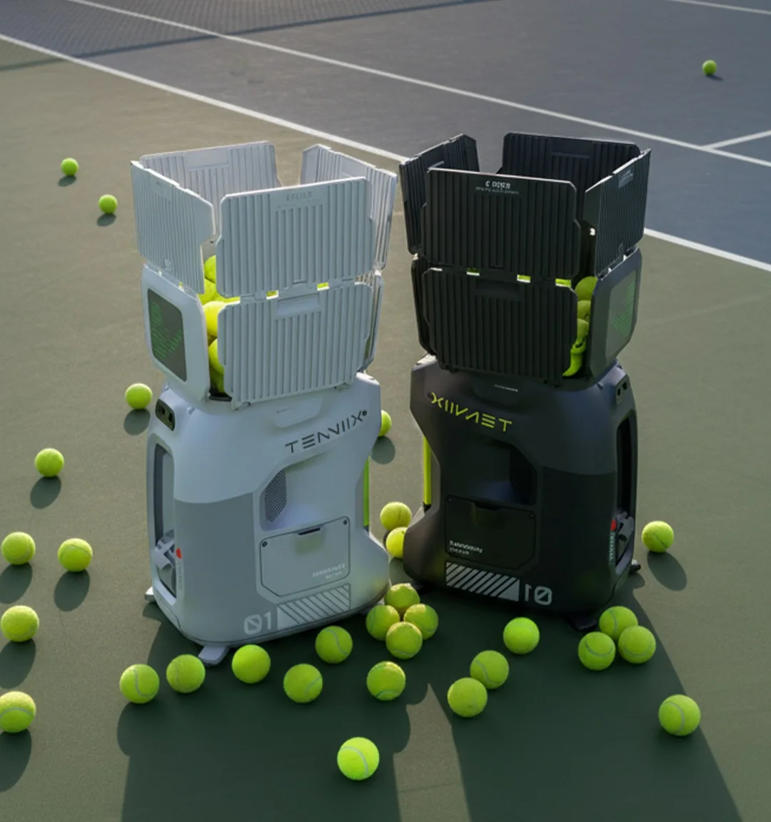 

Professional Tenniix Tennis Ball Machine AI Coach Voice-Control Robot Training Tennis Ball Launch Training Shooting Machine