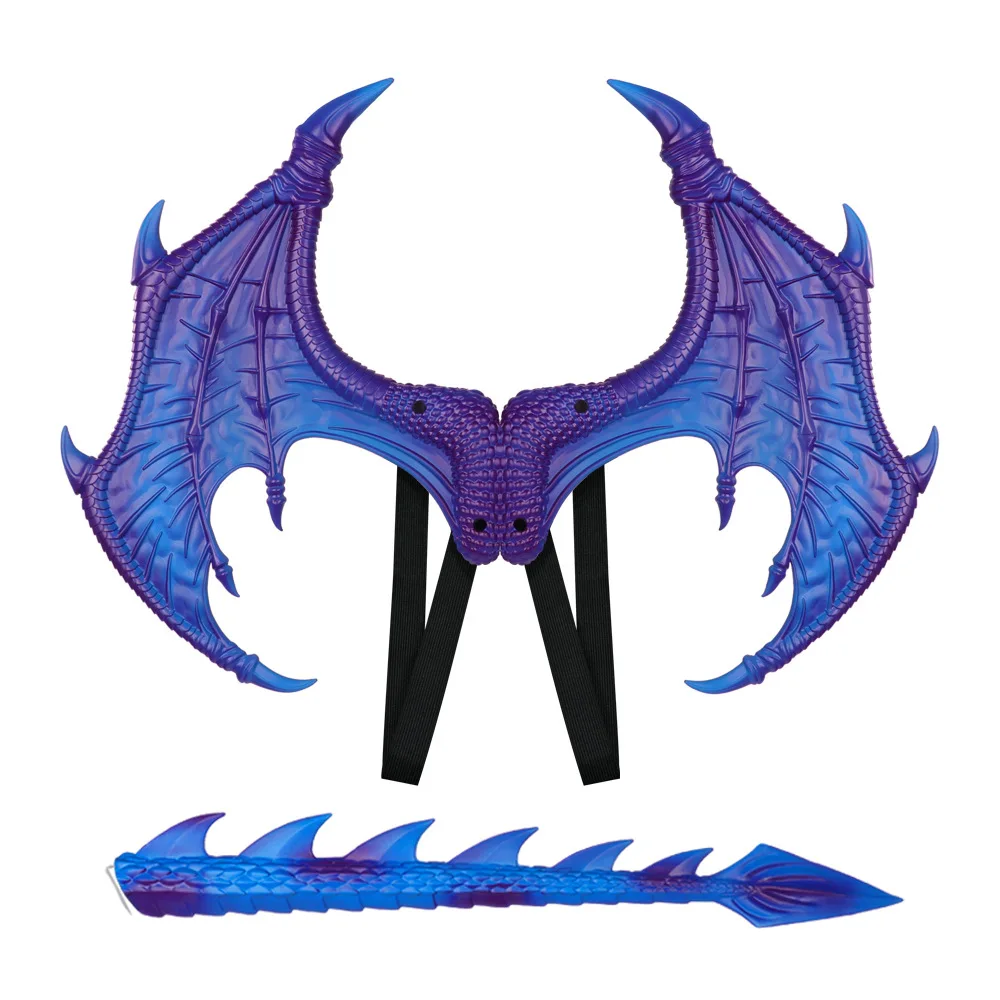 Dragon Wings Dinosaur Tail DragonAnimal Dress Up Wings Kindergarten Performance-Props for Kid Accessories Halloween Carnival