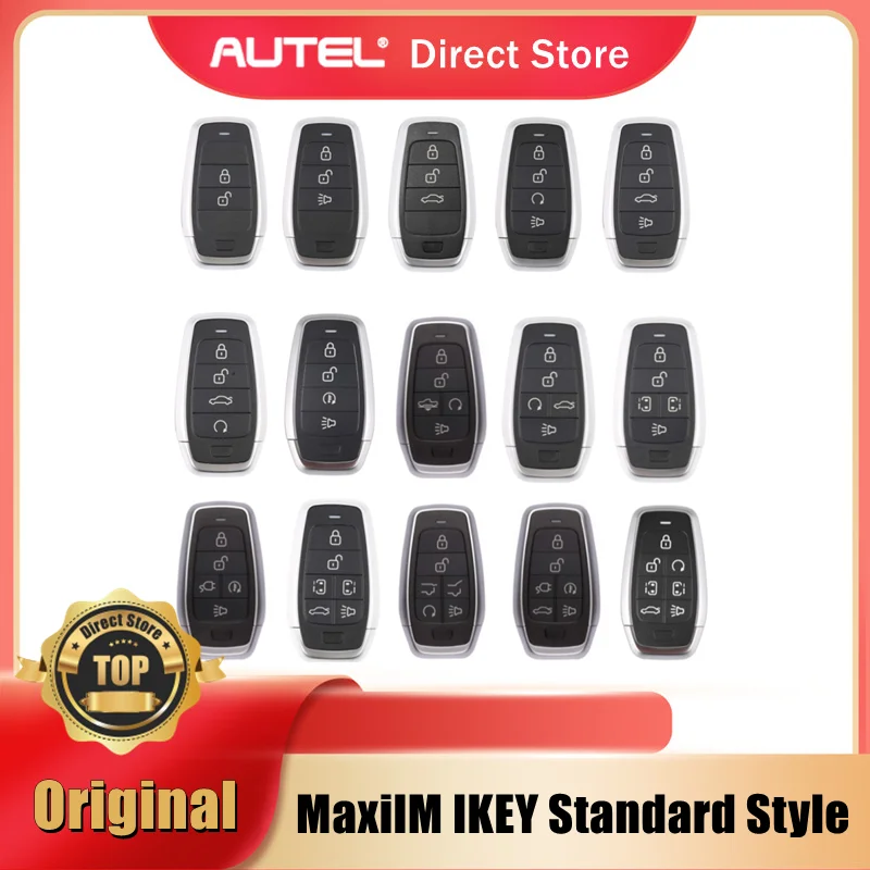 1PCS AUTEL Independent Standard Universal Smart Key 315/433MHZ Used with KM100 IM508S IM608 pro Key Generator Programming Tool