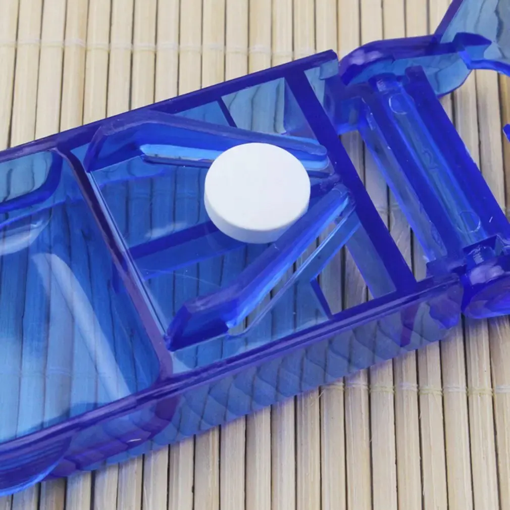 صندوق قطع حبوب منع الحمل المحمولة ، فاصل المخدرات ، حامل حبوب الدواء ، مريحة