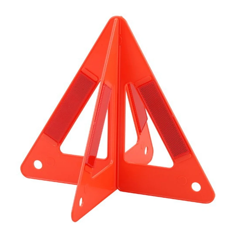 طوي الصلبة الدائمة سيارة الطوارئ عاكسة المرور تحذير مثلث علامة ترايبود #5