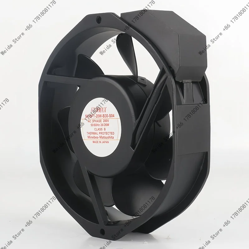 Coolingfan Original NMB 220V 230V 240V AC200V 26/26W DC EC 17238 17CM 172X150X38mm Aluminum frame cabinet 5915PT-20W-B30-S04