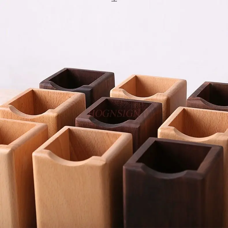 

1 шт. держатель для ручек из цельного дерева, настольное хранилище, офисный держатель для ручек, креативный орнамент