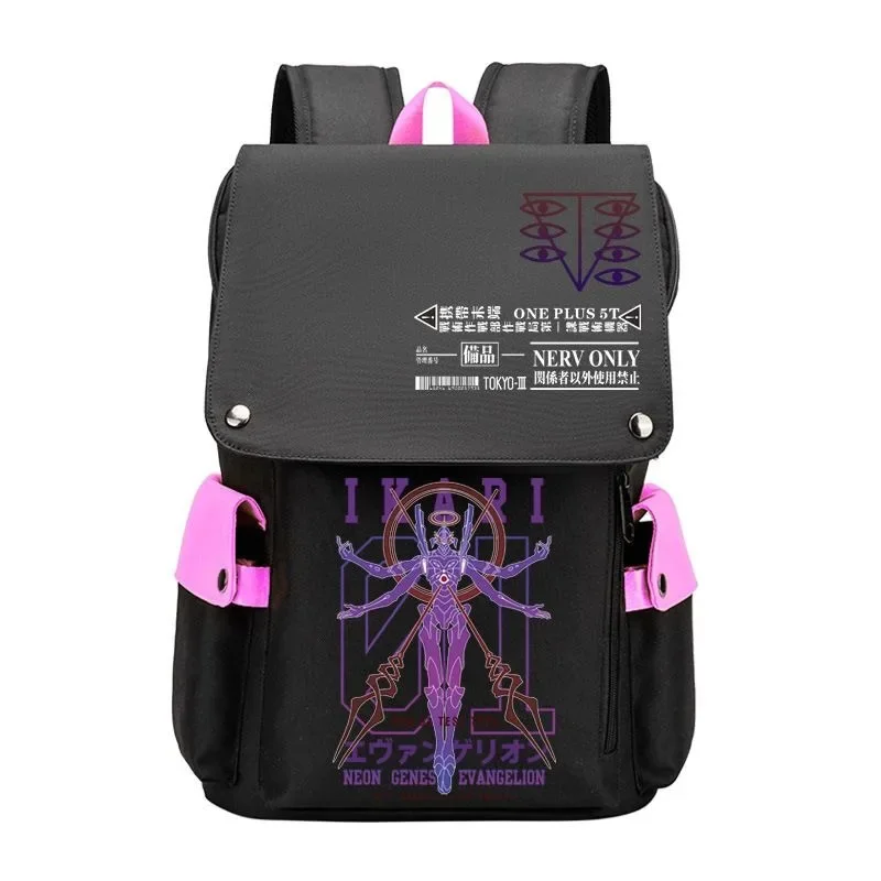 Cartoon Anime Neon Genesis Evangelion EVA Periphery Ayanami Asuka Shoulders Bag Student Backpack School Bag back to School Gift