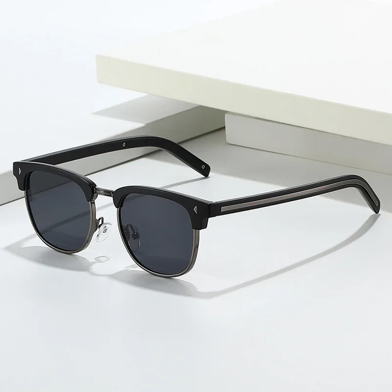 JNPCXI Neue Vintage Quadratische Sonnenbrille Damen Mode-Schattierungen UV400 Herren Marken-Designer-Sonnenbrille – Detail 1