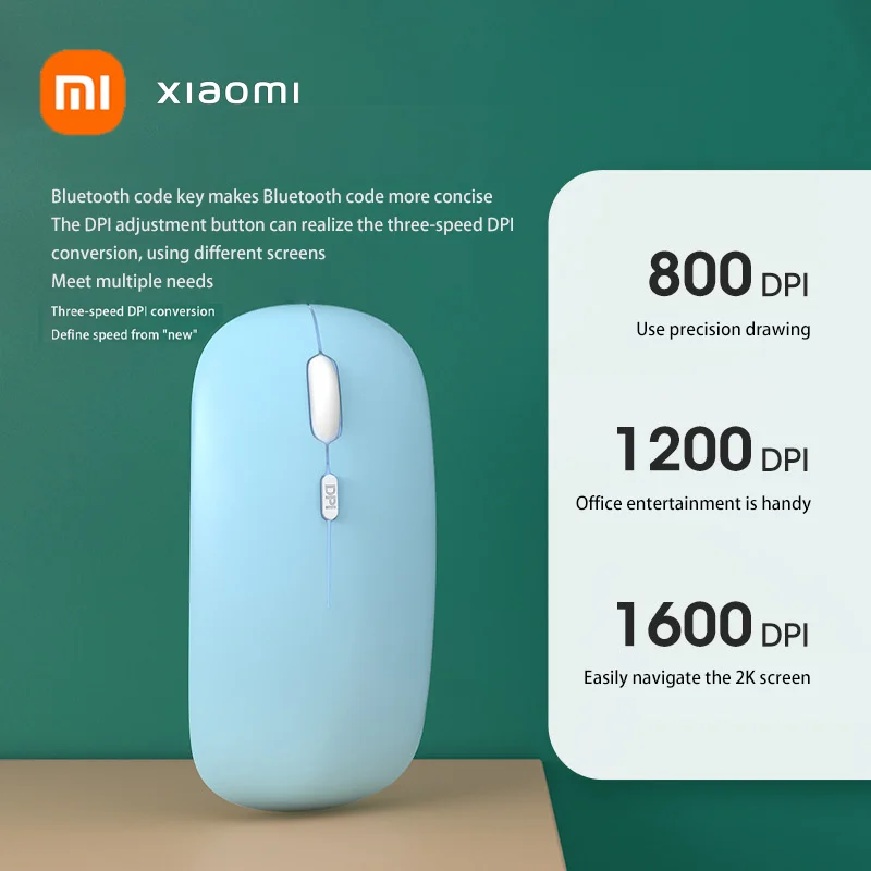 Xiaomi Bluetooth Mouse For IPad Samsung Huawei Lenovo Android Windows Tablet Wireless Mouse For Computer Laptop Accessory New