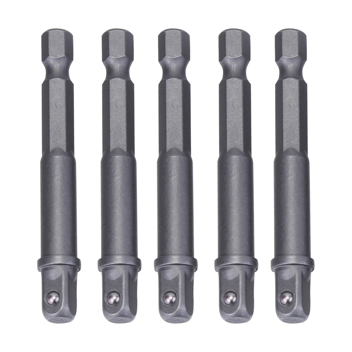 5pcs Hexagonal Handle Sleeve Joint Universal Connecting Rod Socket Extension Bar 1/4Inch Drill Chuck Adapter Electric Pneumatic