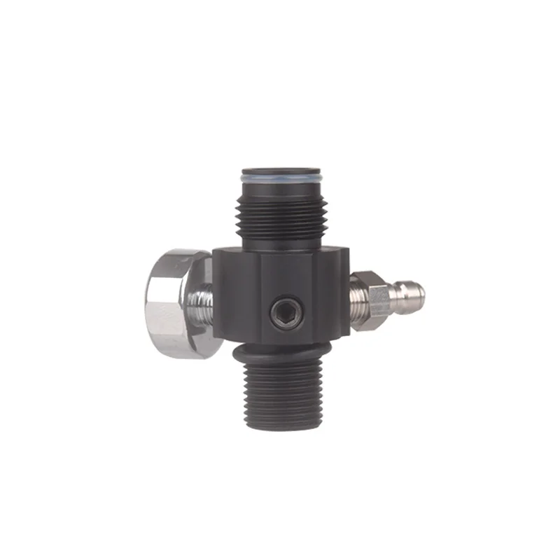 Imagem -03 - Mini Regulador de Pressão Compressor Hpa Cilindro de Gás Recarga Adaptador de Enchimento para Mergulho Acessórios de Aquário g1 214 Saída 04000psi