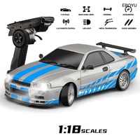 LDRC LD1899 RC Model Drift Car 2.4G RWD With Gyroscope On-Road Alloy Body Shell Racing Car Adult Children Toys Gift