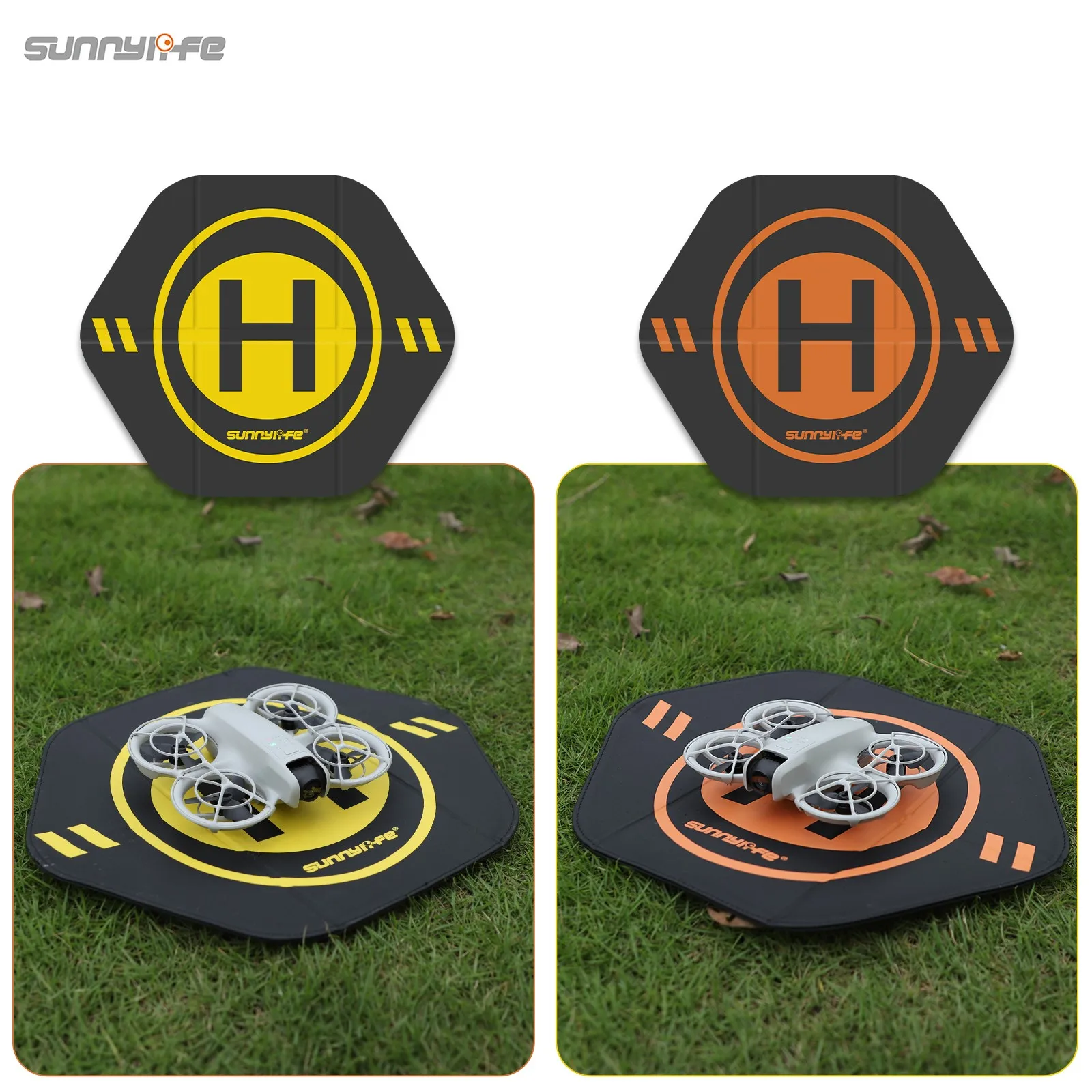 Sunnylife Drone Landing Pad 35cm Leather Foldable Two-sided Landing Pad For DJI NEO Mini 4Pro Drone Protection Accessories