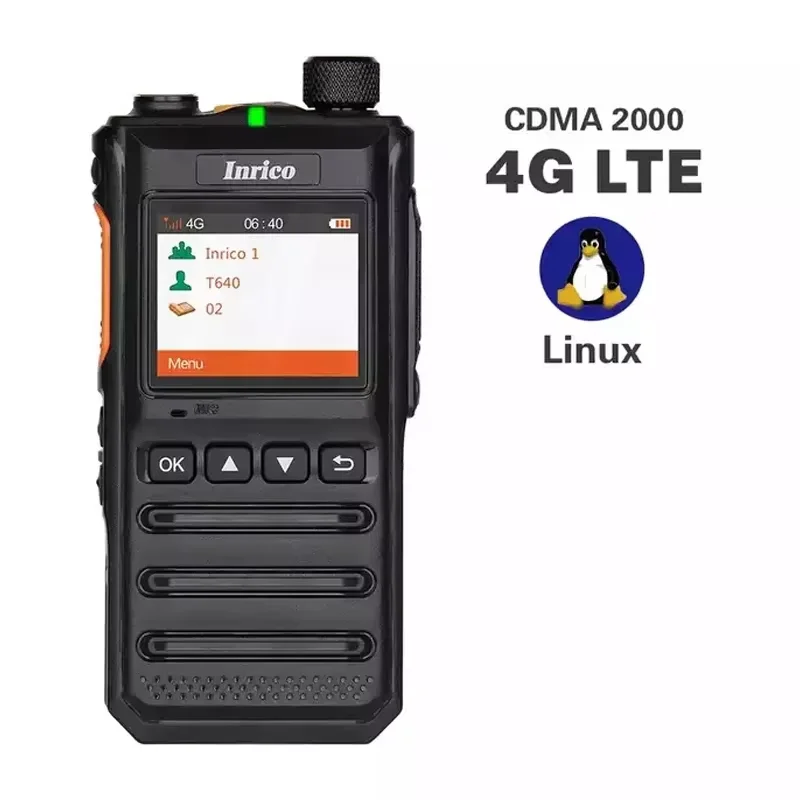 Inrico 4G Network Radio T640A Unlock Android 8.1 LTE/WCDMA/GSM POC Mobile Phone Work With Real-ptt Zello Global Call