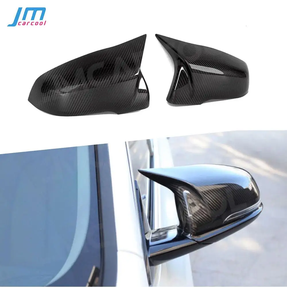 Carbon Fiber Car Door Side Rearview Mirror Cap Trim Shell Covers Sticker for BMW F39 F48 F49 F52 G29 F40 F44 2016+ Replacement