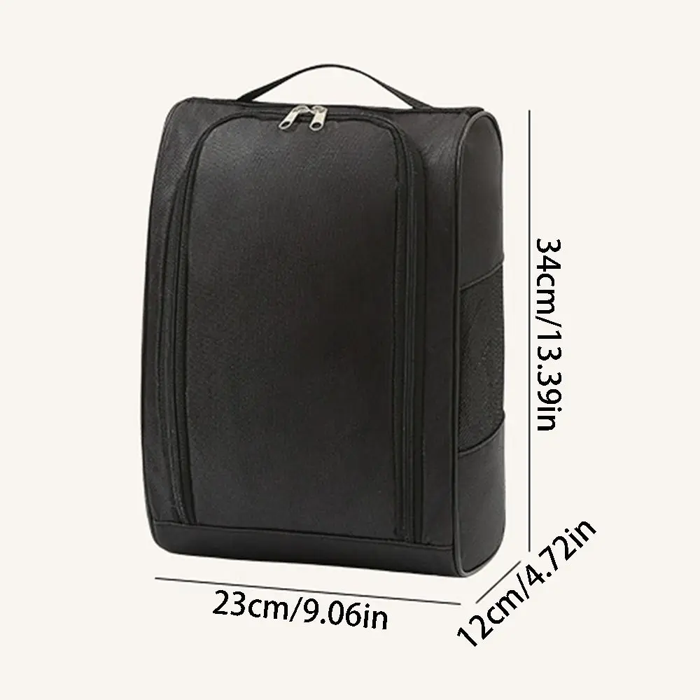 Hand-Held Football Boot Bag Lightweight Breathable Sports Shoe Bag Dustproof Zipper Soccer Shoe Storage Case Unisex