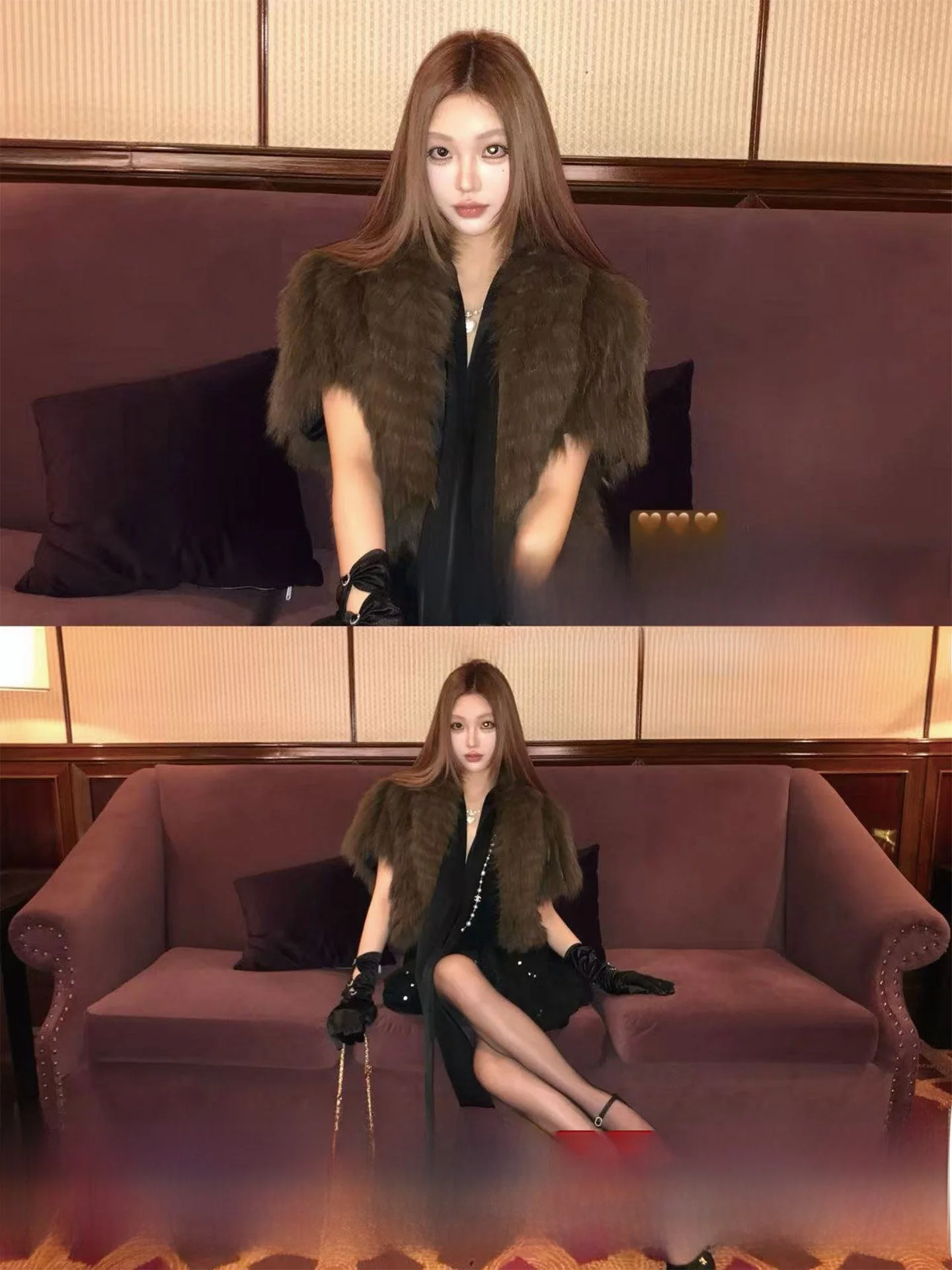 

Soft Fur Wrap Mis oulder Drape Coat ort Sle Fur Collar Lightweight Casual Faion Women's Jaet Youth Size