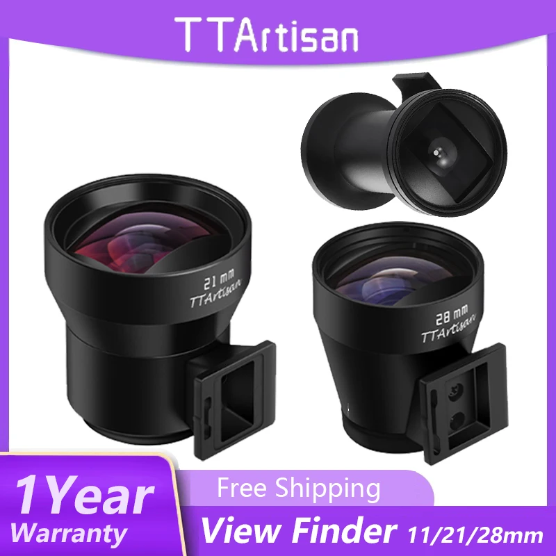 TTArtisan Viewfinder 11mm 21mm 28mm View Finder Optical Viewfinder for Camera with Camera Leica M3 M5 M6 M240 M10 M11 UNIVERSAL