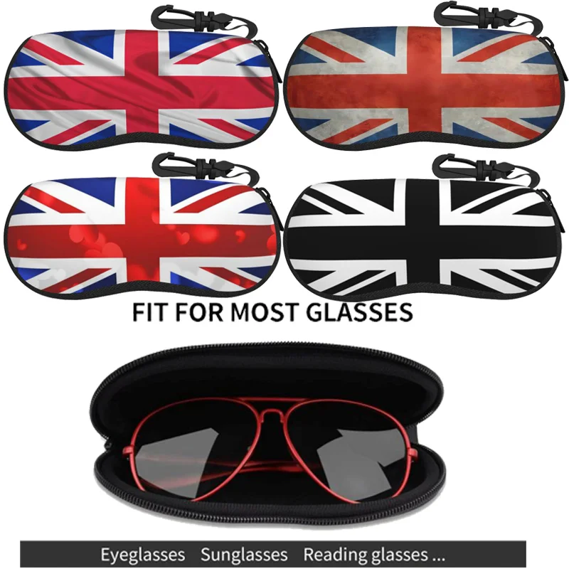 

British Union Flag Glasses Box High-end Sunglasses Myopia Glasses Pressure Resistant Sunglasses Boxs Glasses Bags