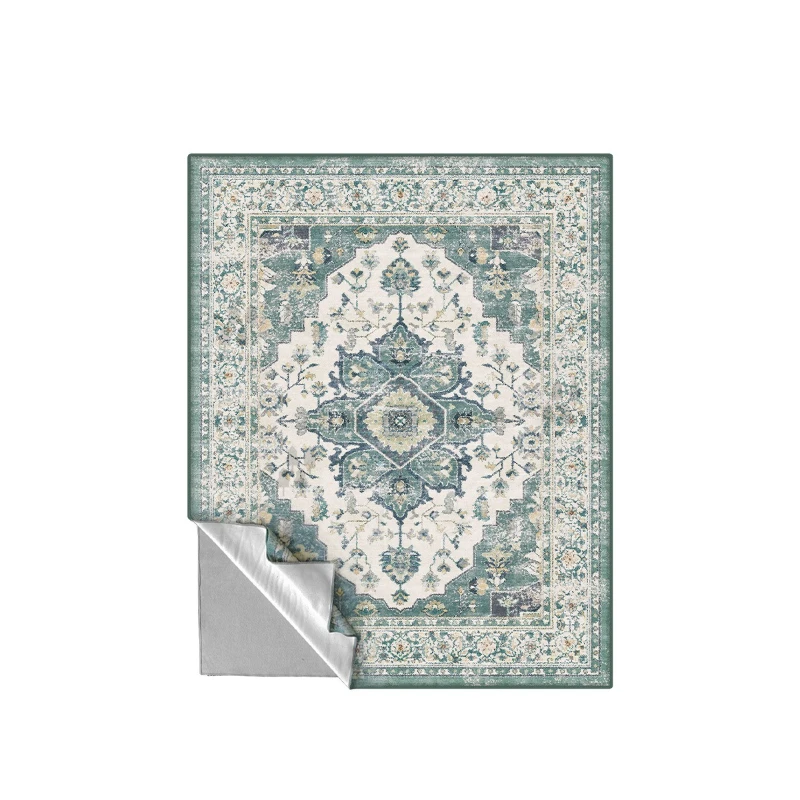 

Manufacturer wholesale custom removable and washable split replacement carpet retro living room non-slip and dirt-resistant